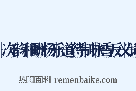 次韵和酬杨乐道待制咏雪反义词是什么意思的图片